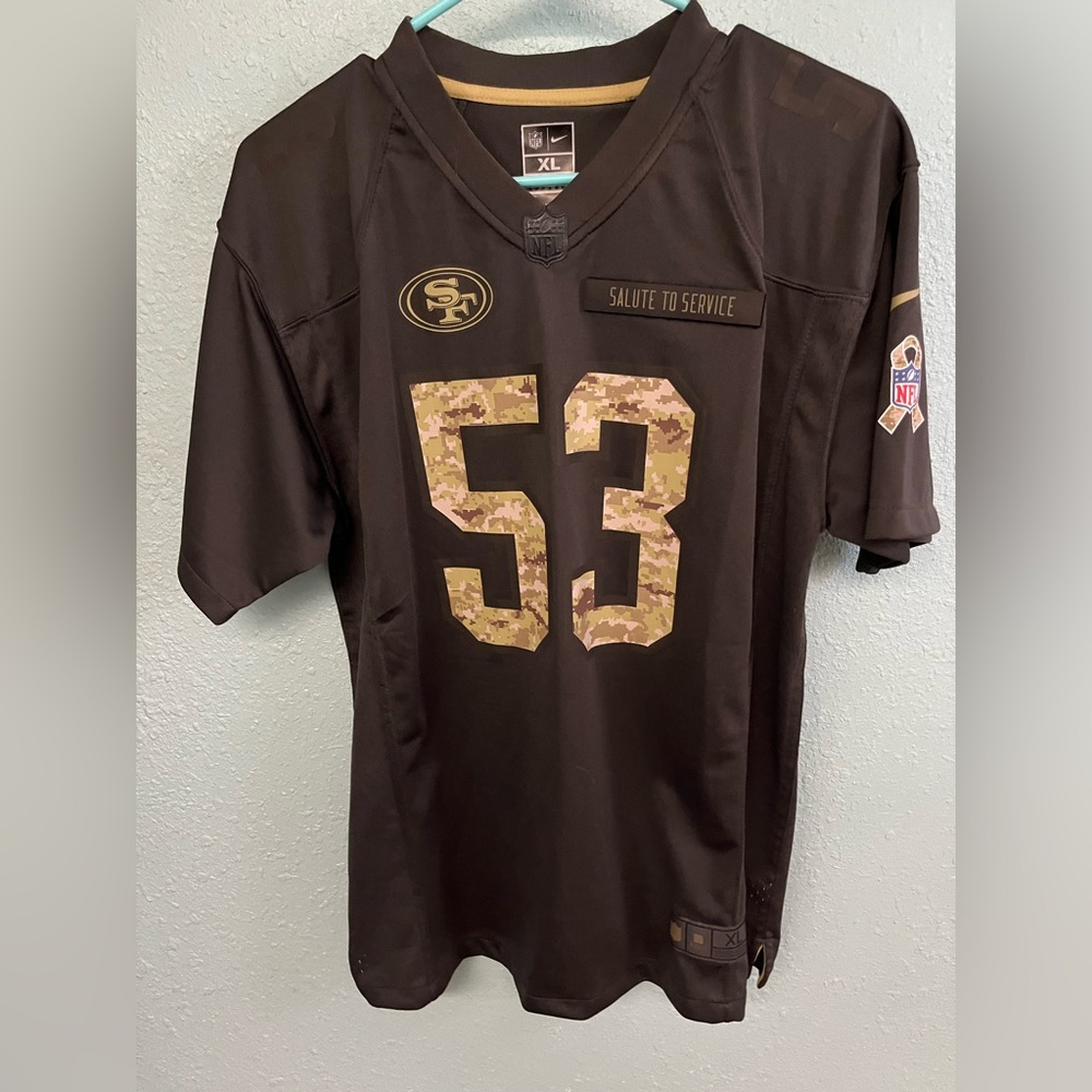 Nike Youth Navarro Bowman Salute to Service 49ers Jersey size XL
